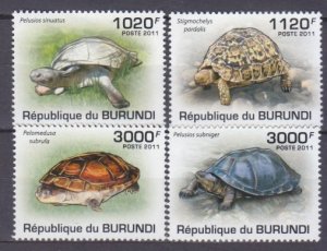 2011 Burundi 2086-2099 Reptiles / Turtles 9,50 €