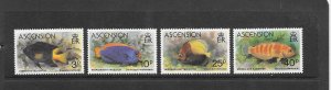 Fish - Ascension #262-265  MNH