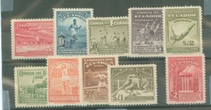 Ecuador #377-81/C65-9  Single (Complete Set)