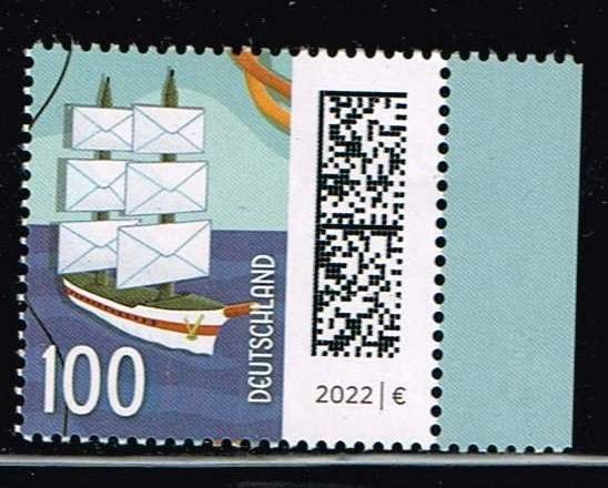 Germany 2021,Sc.#3252 MNH Letters as Ship