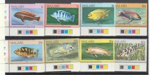 MALAWAI #427a-36a MINT NEVER HINGED COMPLETE