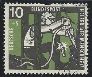 Germany #B357 10pf + 5pf Miner with Drill