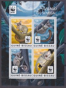 2015 Guinea-Bissau 8278-8281KL WWF / Fauna 11,00 €