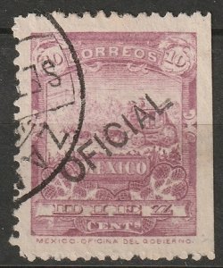 Mexico 1895 Sc O15 official used
