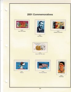 2001 34c US Postage Singles #3500-23 VF MNH