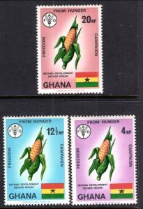 Ghana 418-420 Freedom From Hunger MNH VF