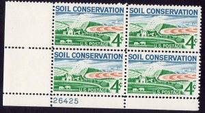 Scott #1133 Soil Conservation Plate Block of 4 Stamps - MNH P#26425