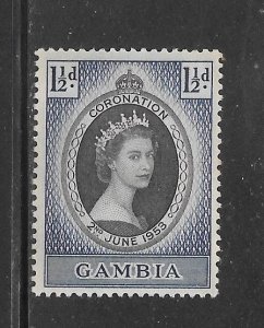 Gambia #152 MNH 1953 Coronation