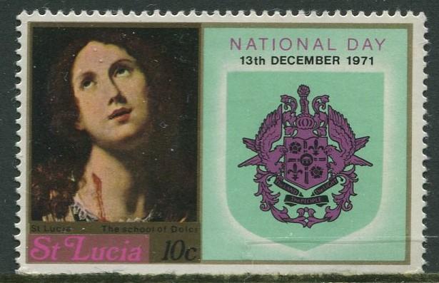 St. Lucia - Scott 309 - National Day -1971 - MNH -Single 10c Stamp