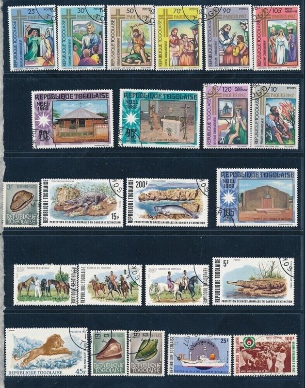 D395574 Togo Nice selection of VFU Used stamps