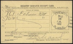 USA 1918 COLMOR New Mexico DPO Trinidad Albuquerque RPO Cover 108419