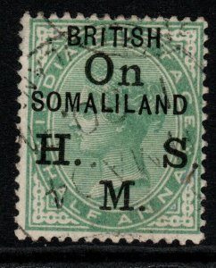 SOMALILAND SGO1 1903 ½a YELLOW-GREEN USED