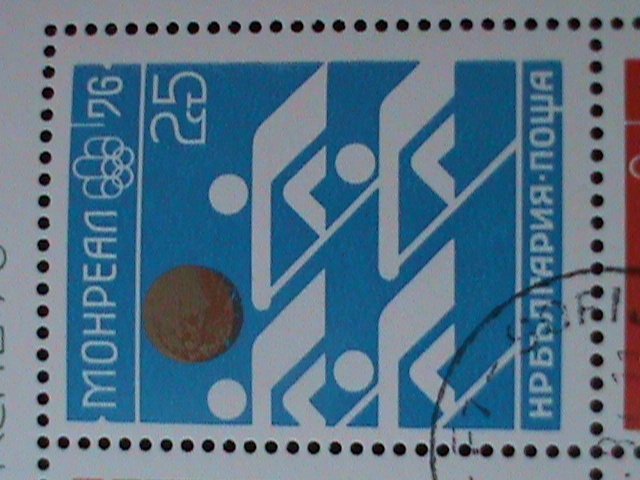 ​BULGARIA- MOCKBA'80 OLYMPIC MONTREAL'76-CTO S/S -WE SHIP TO WORLDWIDE
