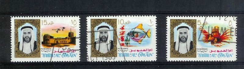 UMM AL QIWAIN Sc#1-18 Complete CTO Used Set FRESH!