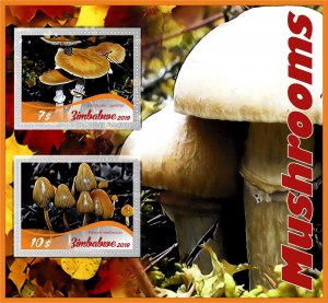 Mushrooms 8 sheets perforated  NEW