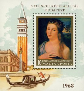 Hungary Velencei Kepkiallitas Painter Art Souvenir Sheet Mint NH