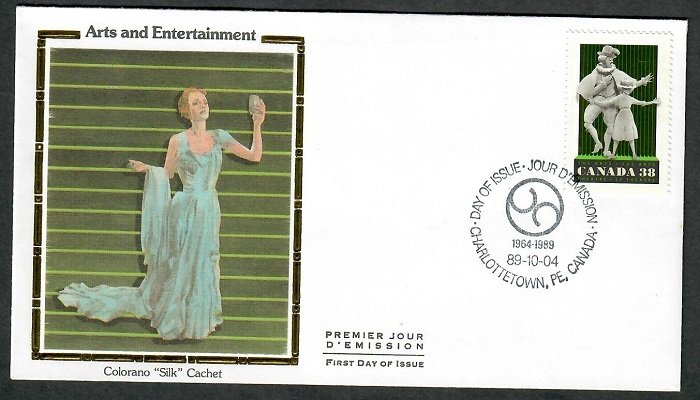 Canada 1255 Performing Arts Unaddressed Colorano Silk FDC