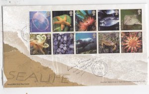 GB 2007 Sea Life FDC Signed By Lindsay Sullivan Marine Conservation  BP6749