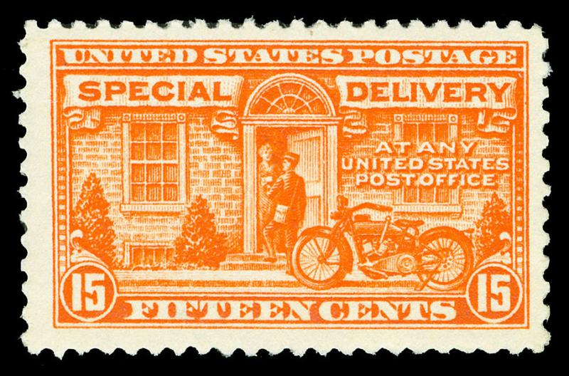 Scott E13 1925 15c Special Delivery Flat Plate Issue Mint F-VF OG NH Cat $75