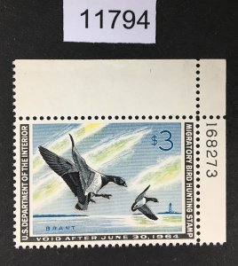 MOMEN: US STAMPS # RW30 MINT OG NH VF+ $100 LOT #11794