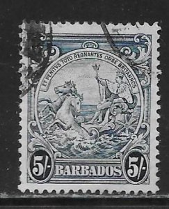 Barbados 201A 5sh Seal of Colony single Used