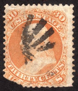 1861, US 30c, Franklin, Used, Sc 71