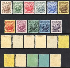 Barbados SG181/91 Set of 11 M/M Cat 150 pounds