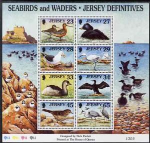 Jersey 1997-99 Seabirds & Waders perf m/sheet #4 cont...