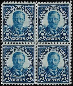 637 Mint,OG,HR... Block of 4... SCV $7.60