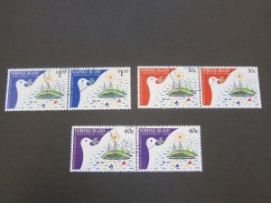 Norfolk Island 1986 Sc 389-91 pair CTO set FU