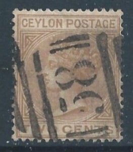 Ceylon #63 Used 2c Queen Victoria