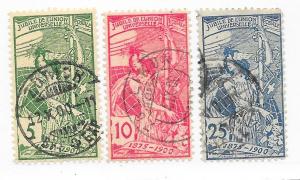 Switzerland #98,99,100     UPU Allegory  (U)  CV$39.00