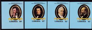 Liberia 1981 (10) U.S. Presidents from Series Imperf Abraham Lincoln VF/NH(**)