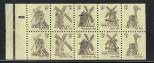 ALLY'S STAMPS Scott #1742a 15c Windmills- Pane [10] MNH F/VF [BP-39d]