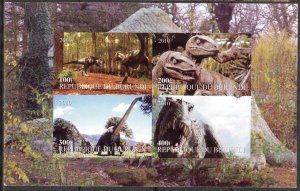 Burundi 2010 Dinosaurs VII Sheet Imperf. MNH** Cinderella !