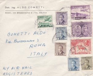 1956 IRAQ - Airline letter to Italy