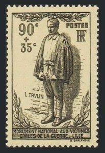 France B80,MNH.Michel 438. For Monument to civilian victims of WW I.L.Yrulin.