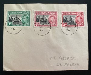 1949 St Helena cover Locally Used