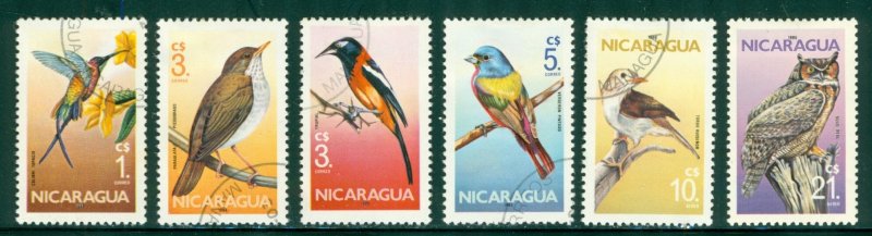 NICARAGUA 1500-5  BIRDS USED BIN $1.50