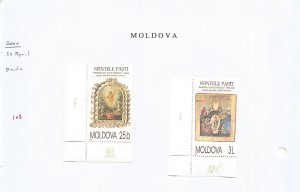 MOLDOVA - 2000 - Easter - Perf 2v Set - M L H