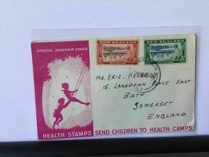 New Zealand Health stamps official souvenir stamps cover Ref R25926