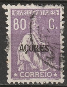 Azores 1921 Sc 230 used