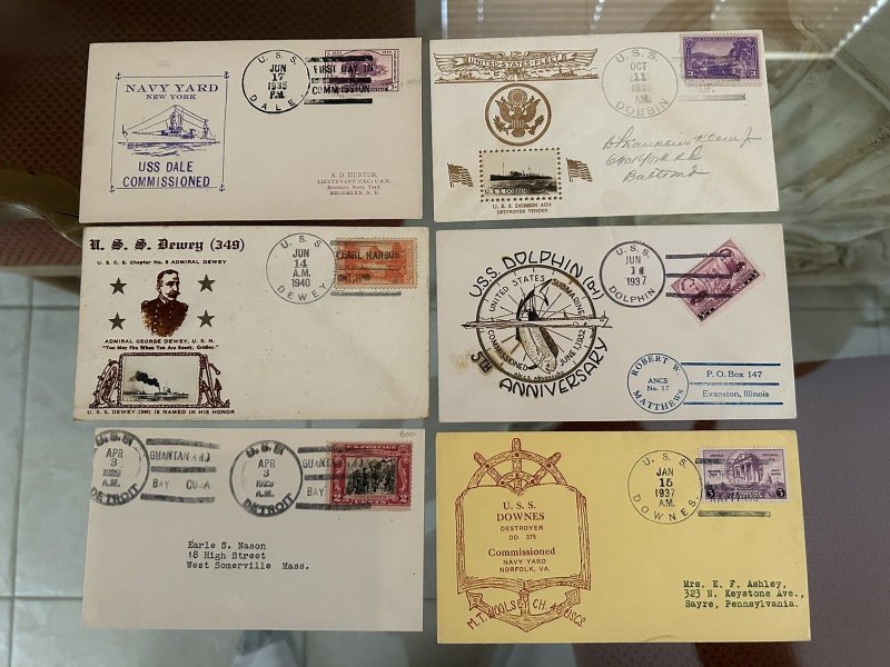 WW2 Cover Collection of 75 Naval Ships at Pearl Harbor on DEC 7 1941 with Better