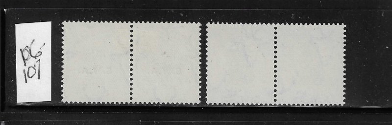 SOUTH WEST AFRICA SCOTT #106-107 1930 OVPTS PERF 15X14 - MINT NEVER/LIGHT HINGED