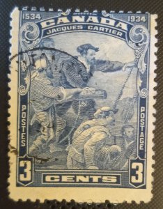 Canada Scott #208 Jacques Cartier 1934 Used F-VF