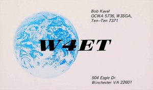 1973 WINCHESTER VIRGINIA USA Amateur Radio QSL Card 15874-