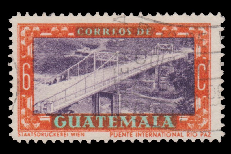 GUATEMALA STAMP 1950. SCOTT # 334. USED.