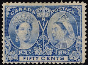 Canada #60 Victoria Jubilee; Unused (2Stars)