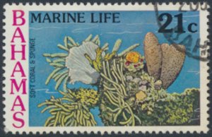 Bahamas  SC# 409  Used  Marine Life  see details & scans
