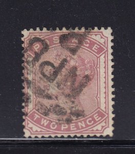 Great Britain Scott # 81 VF Used neat cancel nice color scv $ 100 ! see pic !